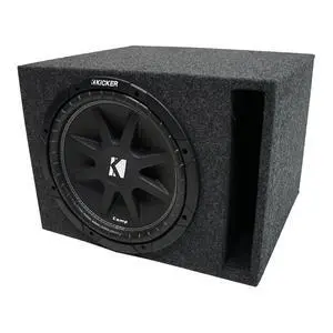 43C124-N Comp C12 12" Subwoofer with Vented Sub Box Bundle 4 Ohm | Ported enclosure for deep low-end, universal trunk fit, pre-loaded and ready to wire, starter bass upgrade, 12 inch size 43C124-N Comp C12 12" Subwoofer with Vented Sub Box Bundle 4 Ohm | Ported enclosure for deep low-end, universal trunk fit, pre-loaded and ready to wire, starter bass upgrade, 12 inch size
