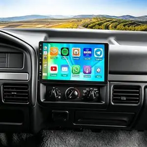 Single Din Car Stereo for Ford Bronco 1992-1996 with Wireless Carplay | Android Auto, 9" Touch Screen Large Display Car Radio Support GPS Mirror Link Steering Wheel Control Bluetooth FM Camera Single Din Car Stereo for Ford Bronco 1992-1996 with Wireless Carplay | Android Auto, 9" Touch Screen Large Display Car Radio Support GPS Mirror Link Steering Wheel Control Bluetooth FM Camera