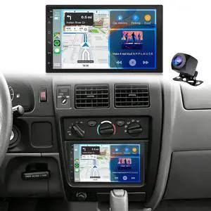 7" Car Stereo Upgrade for Toyota Tacoma 1998-2004 w/CarPlay Android Auto | Double Din Android 14 IPS Touchscreen for Tacoma Radio w/GPS Bluetooth WiFi FM RDS SWC Camera Mic, 2+32G 7" Car Stereo Upgrade for Toyota Tacoma 1998-2004 w/CarPlay Android Auto | Double Din Android 14 IPS Touchscreen for Tacoma Radio w/GPS Bluetooth WiFi FM RDS SWC Camera Mic, 2+32G