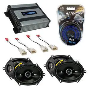 Compatible with Toyota Tacoma 2002-2004 Factory Speaker Replacement Kicker Bundle (2) DSC68 & Harmony HA-A400.4 Compatible with Toyota Tacoma 2002-2004 Factory Speaker Replacement Kicker Bundle (2) DSC68 & Harmony HA-A400.4