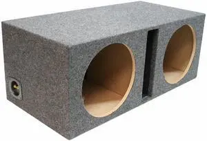 Car Audio Dual 15" Vented Subwoofer Stereo Sub Box Ported Enclosure 3/4" MDF Car Audio Dual 15" Vented Subwoofer Stereo Sub Box Ported Enclosure 3/4" MDF