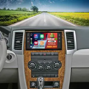 Double Din Car Stereo Upgrade Radio for Jeep Commander 2008-2011 | Android 14 2G+32G 7" Touchscreen Wireless Carplay Android Auto GPS WiFi Bluetooth RDS DSP SWC Mirrorlink Mic Backup Camera Double Din Car Stereo Upgrade Radio for Jeep Commander 2008-2011 | Android 14 2G+32G 7" Touchscreen Wireless Carplay Android Auto GPS WiFi Bluetooth RDS DSP SWC Mirrorlink Mic Backup Camera