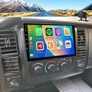 10.1 Inch Touschscreen Car Radio for Dodge Dakota 2002-2004 | with Wireless CarPlay Android Auto, 4+64G Android 14 Double Din Car Stereo Head Unit w/GPS Bluetooth WiFi FM SWC Camera 10.1 Inch Touschscreen Car Radio for Dodge Dakota 2002-2004 | with Wireless CarPlay Android Auto, 4+64G Android 14 Double Din Car Stereo Head Unit w/GPS Bluetooth WiFi FM SWC Camera