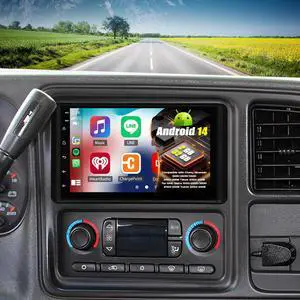 Double Din Car Stereo Upgrade Radio for Chevy Colorado 2003-2006 | Android 14 2G+32G 7" Touchscreen Wireless Carplay Android Auto GPS WiFi Bluetooth RDS DSP SWC Mirrorlink Mic Backup Camera Double Din Car Stereo Upgrade Radio for Chevy Colorado 2003-2006 | Android 14 2G+32G 7" Touchscreen Wireless Carplay Android Auto GPS WiFi Bluetooth RDS DSP SWC Mirrorlink Mic Backup Camera
