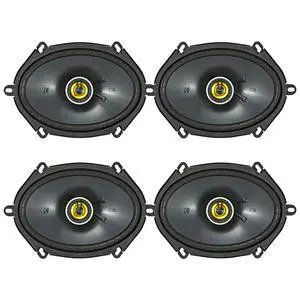 6x8 225 Watt Max Power 4 Ohm 2-Way Car Audio Speakers (Qty 4) 6x8 225 Watt Max Power 4 Ohm 2-Way Car Audio Speakers (Qty 4)