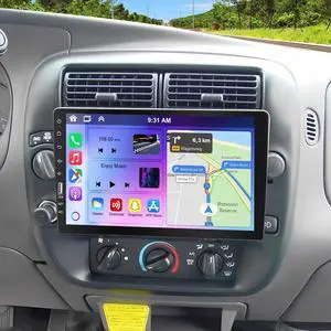 Single Din Car Radio for Ford Ranger 1998-2011 with Wireless CarPlay and Android Auto, 9 Inch HD Touch Screen 1 DIN Car Stereo Receiver Supports Bluetooth Handsfree FM AM USB Mirror Link Rear Camera Single Din Car Radio for Ford Ranger 1998-2011 with Wireless CarPlay and Android Auto, 9 Inch HD Touch Screen 1 DIN Car Stereo Receiver Supports Bluetooth Handsfree FM AM USB Mirror Link Rear Camera