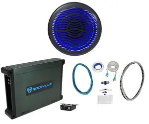 MS10LB 10" Black Marine Free Air Subwoofer Bundle with dBM12 Amp | 2400W Peak / 600W RMS, DVC 4-Ohm, LED, 2000W Peak / 500W RMS Class D Mono Amp, Bass Knob, RMWK4 4 AWG Wire Kit, 3-Items MS10LB 10" Black Marine Free Air Subwoofer Bundle with dBM12 Amp | 2400W Peak / 600W RMS, DVC 4-Ohm, LED, 2000W Peak / 500W RMS Class D Mono Amp, Bass Knob, RMWK4 4 AWG Wire Kit, 3-Items