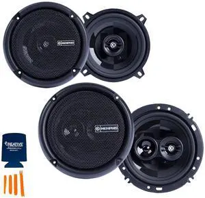 1 Pair of PRX5 5.25" Coaxial Speakers and 1 Pair of PRX603 6.5" 3-Way Coaxial Power Reference Series Speakers 1 Pair of PRX5 5.25" Coaxial Speakers and 1 Pair of PRX603 6.5" 3-Way Coaxial Power Reference Series Speakers