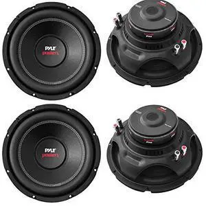 PLPW10D 10 Inch 1000 Watts Maximum Car Audio Power Dual Voice Coil 4 Ohm Impedance Subwoofer Sound Speaker System Unit, Black (4-Pack) PLPW10D 10 Inch 1000 Watts Maximum Car Audio Power Dual Voice Coil 4 Ohm Impedance Subwoofer Sound Speaker System Unit, Black (4-Pack)