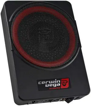Cerwin Vega VPAS10V2 10" 550W Max / 200W RMS Low Profile Active Powered Subwoofer with Built in Amplifier Module for Working with All Vehicles Cerwin Vega VPAS10V2 10" 550W Max / 200W RMS Low Profile Active Powered Subwoofer with Built in Amplifier Module for Working with All Vehicles
