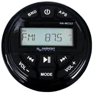 Gauge Style Marine Radio Bluetooth AM/FM USB Boat Stereo Weather-Resistant Round Media Center, Wireless Music Streaming, Compact Dash Mount Receiver, for Pontoons and Watercraft Gauge Style Marine Radio Bluetooth AM/FM USB Boat Stereo Weather-Resistant Round Media Center, Wireless Music Streaming, Compact Dash Mount Receiver, for Pontoons and Watercraft
