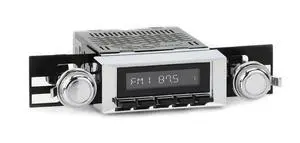 RetroRadio Compatible with 1968-70 Chevrolet Chevelle Features Include Bluetooth, AUX, AM/FM LACB-M1-117-120-03-73C1 RetroRadio Compatible with 1968-70 Chevrolet Chevelle Features Include Bluetooth, AUX, AM/FM LACB-M1-117-120-03-73C1