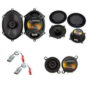 Fits Ford Mustang 1987-1993 Speaker Replacement with Harness | Front and rear upgrade set for fox body models from 1990, wiring plug-in factory connectors, no splicing needed Fits Ford Mustang 1987-1993 Speaker Replacement with Harness | Front and rear upgrade set for fox body models from 1990, wiring plug-in factory connectors, no splicing needed