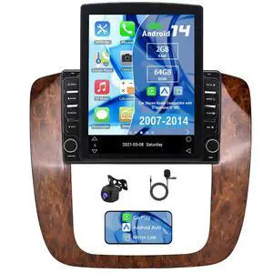 Android 13 Double Din Car Radio for C*hevrolet G*MC 2007-2014 | 2G+32G 9.7" Touch Screen Car Stereo with Wireless Carplay Android Auto GPS WiFi Mic Backup Camera (2+64G) Android 13 Double Din Car Radio for C*hevrolet G*MC 2007-2014 | 2G+32G 9.7" Touch Screen Car Stereo with Wireless Carplay Android Auto GPS WiFi Mic Backup Camera (2+64G)