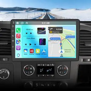 2G+64G Car Stereo for Chevy Silverado 1500 2500 3500 2008-2013 with Wireless CarPlay and Android Auto, 10.1" Touschscreen Android 14 Double Din Car Radio Head Unit w/GPS Bluetooth WiFi FM SWC Camera 2G+64G Car Stereo for Chevy Silverado 1500 2500 3500 2008-2013 with Wireless CarPlay and Android Auto, 10.1" Touschscreen Android 14 Double Din Car Radio Head Unit w/GPS Bluetooth WiFi FM SWC Camera