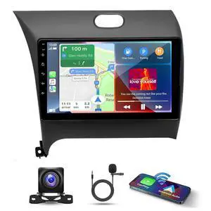 4G+64G Android 13 Double Din Car Stereo for Kia Cerato K3 Forte 2013 2014 2015 2016 2017 2018, 9 Inch HD Touch Screen Car Audio Receiver w/Carplay Android Auto GPS Navigation Bluetooth Backup Camera 4G+64G Android 13 Double Din Car Stereo for Kia Cerato K3 Forte 2013 2014 2015 2016 2017 2018, 9 Inch HD Touch Screen Car Audio Receiver w/Carplay Android Auto GPS Navigation Bluetooth Backup Camera