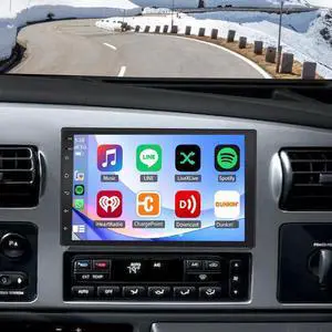 Car Radio Stereo for Ford F250 F-350 1999-2004 with CarPlay Android Auto, 7 Inch HD Touchscreen Radio Android 13 AHD Camera/Bluetooth/GPS/MIC 2GB +32GB Car Radio Receiver Car Radio Stereo for Ford F250 F-350 1999-2004 with CarPlay Android Auto, 7 Inch HD Touchscreen Radio Android 13 AHD Camera/Bluetooth/GPS/MIC 2GB +32GB Car Radio Receiver