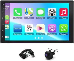 Car Stereo for GMC Envoy 2002-2006, 7 Inch HD Touchscreen Radio Android 13 with CarPlay Android Auto Car Radio Receiver GPS Navi + AHD Camera Bluetooth/WiFi Car Stereo for GMC Envoy 2002-2006, 7 Inch HD Touchscreen Radio Android 13 with CarPlay Android Auto Car Radio Receiver GPS Navi + AHD Camera Bluetooth/WiFi