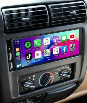 4G+64G Car Stereo for Jeep Wrangler TJ 19972002 6.86 Inch Touchscreen Android 14 Car Radio with Carplay & Android Auto GPS Navigation Head Unit w/Bluetooth WiFi FM/RDS Backup Camera Mirror Link SWC 4G+64G Car Stereo for Jeep Wrangler TJ 19972002 6.86 Inch Touchscreen Android 14 Car Radio with Carplay & Android Auto GPS Navigation Head Unit w/Bluetooth WiFi FM/RDS Backup Camera Mirror Link SWC