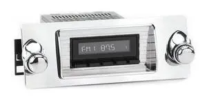 RetroRadio AM FM Stereo 06P-76P Black Compatible with 1947-53 Chevrolet Truck RetroRadio AM FM Stereo 06P-76P Black Compatible with 1947-53 Chevrolet Truck