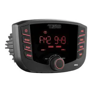 Hydro MRX2 Marine and Powersports Headunit Media Center Receiver LCD Screen with AM/FM Radio, USB and Bluetooth, 2 Zones, 4 Volts Output, BT, RDS 4X40 Watts Hydro MRX2 Marine and Powersports Headunit Media Center Receiver LCD Screen with AM/FM Radio, USB and Bluetooth, 2 Zones, 4 Volts Output, BT, RDS 4X40 Watts