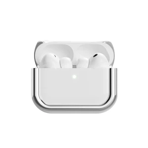 Compatible with AirPods Pro 3 Case (2025), Minimalist Protective Shock Absorption Aluminum Shells + Elastomer Inlays, Slide-On Fit Charging Case Cover Compatible with AirPods Pro 3 Case (2025), Minimalist Protective Shock Absorption Aluminum Shells + Elastomer Inlays, Slide-On Fit Charging Case Cover