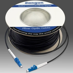 75 Meters LC to LC Outdoor Armored Simplex Fiber Patch Cable, Single Mode Fiber Optic Cable Jumper Optical Patch Cord, 9/125um, (OS1/OS2 Compatible), Low Friction LSZH Black 75 Meters LC to LC Outdoor Armored Simplex Fiber Patch Cable, Single Mode Fiber Optic Cable Jumper Optical Patch Cord, 9/125um, (OS1/OS2 Compatible), Low Friction LSZH Black