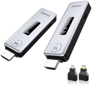 2027 New Wireless HDMI Transmitter and Receiver 360ft/110m,4K Decode Input 1080P Output with LED Display, Plug&Play Portable 2.4G/5.8G Wireless Extender Kit for PC/Laptop/TV Box/Projector to Monitor 2027 New Wireless HDMI Transmitter and Receiver 360ft/110m,4K Decode Input 1080P Output with LED Display, Plug&Play Portable 2.4G/5.8G Wireless Extender Kit for PC/Laptop/TV Box/Projector to Monitor