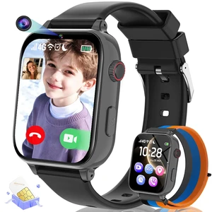 Kids Smart Watch for Boys Girls, 4G Smartwatch Phone for Children with GPS, Call, SOS, Video/Voice Chat, Parental App, Alarm, HD Touchscreen Watches for Kid Gifts Ages 4-12, Bright Grey Kids Smart Watch for Boys Girls, 4G Smartwatch Phone for Children with GPS, Call, SOS, Video/Voice Chat, Parental App, Alarm, HD Touchscreen Watches for Kid Gifts Ages 4-12, Bright Grey