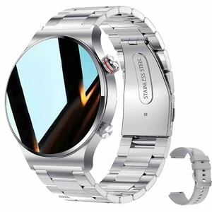Smart Watches Men Women, Bluetooth Calls, Heart Rate Sleep Monitor,IP67 Waterproof Fitness Tracker, Black Stainless Steel Watches for Android & iOS (D-Silver) Smart Watches Men Women, Bluetooth Calls, Heart Rate Sleep Monitor,IP67 Waterproof Fitness Tracker, Black Stainless Steel Watches for Android & iOS (D-Silver)