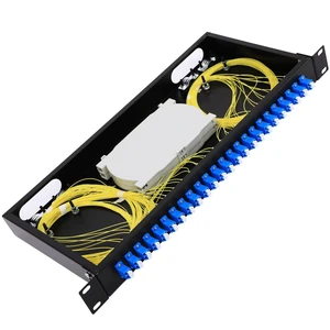 24 Duplex 48 Port LC-OS1 Rack Mount Enclosure Box Fiber SingleMode LC-UPC Kit Fits 19" Racks Cabinet (Include 2Pcs Splice Trays 48 Strand Pigtail 1M Cables Spool+24 Core LGX Loaded Patch Panel 24 Duplex 48 Port LC-OS1 Rack Mount Enclosure Box Fiber SingleMode LC-UPC Kit Fits 19" Racks Cabinet (Include 2Pcs Splice Trays 48 Strand Pigtail 1M Cables Spool+24 Core LGX Loaded Patch Panel