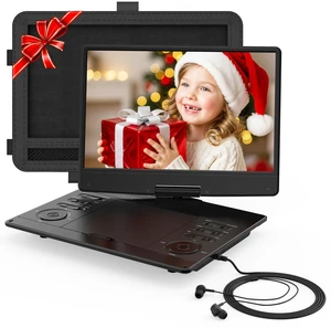 15"Portable DVD Player for Kids and Car with 13.3"Wide-Viewing-Angle Screen 5-Hour Built-in Rechargeable Battery,with Hadphones and Car Headrest,Supports HDMI in/CD/DVD/USB,Sync TV,Region Free 15"Portable DVD Player for Kids and Car with 13.3"Wide-Viewing-Angle Screen 5-Hour Built-in Rechargeable Battery,with Hadphones and Car Headrest,Supports HDMI in/CD/DVD/USB,Sync TV,Region Free