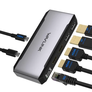 USB C Docking Station Dual HDMI, 4 Monitor Docking Station with Dual DP, Dual HDMI, 100W PD in, 5G Ethernet Port for Dell/HP/Lenovo etc, Windows Systerm Computer Only - Host USB3.2 Required USB C Docking Station Dual HDMI, 4 Monitor Docking Station with Dual DP, Dual HDMI, 100W PD in, 5G Ethernet Port for Dell/HP/Lenovo etc, Windows Systerm Computer Only - Host USB3.2 Required