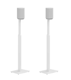 Adjustable Floor Stand for Sonos Era 100, SL, Pair, White Height adjustable floor stands for Sonos Era 100, 100 SL, and Era 300, Adjust from 27.5" to 50" w/o Speaker, sold as a pair Adjustable Floor Stand for Sonos Era 100, SL, Pair, White Height adjustable floor stands for Sonos Era 100, 100 SL, and Era 300, Adjust from 27.5" to 50" w/o Speaker, sold as a pair