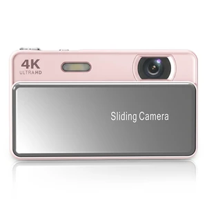 4K Sliding Digital Camera, 64MP HD Auto Focus 16X Zoom Retro CCD Camera with 2.8 Inch Screen, Vlogging for Photography and Video (Pink) 4K Sliding Digital Camera, 64MP HD Auto Focus 16X Zoom Retro CCD Camera with 2.8 Inch Screen, Vlogging for Photography and Video (Pink)