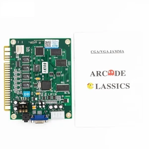 Classical Arcade Video Game 60 in 1 PCB Jamma Board CGA VGA Output Vertical Screen Supports Upright and Cocktail Cabinets Use Standard Arcade Power Classical Arcade Video Game 60 in 1 PCB Jamma Board CGA VGA Output Vertical Screen Supports Upright and Cocktail Cabinets Use Standard Arcade Power