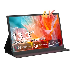 13.3 Inch Portable Monitor 3840x2160 IPS Display 100% sRGB Ultra Slim Design, for Laptop, PC, Mac, for Switch & PS5, Phone Compatible, Screen Extender 13.3 Inch Portable Monitor 3840x2160 IPS Display 100% sRGB Ultra Slim Design, for Laptop, PC, Mac, for Switch & PS5, Phone Compatible, Screen Extender