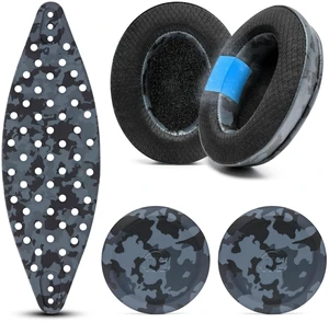 Mod Kit Arctis Nova 7 - Gel Earpads, Headband & Side Plates Made by Wicked Cushions Also Fits Nova 5 & Pro Wired, Comfort & Style Upgrade Black Camo Mod Kit Arctis Nova 7 - Gel Earpads, Headband & Side Plates Made by Wicked Cushions Also Fits Nova 5 & Pro Wired, Comfort & Style Upgrade Black Camo