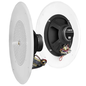 8" Commercial 70V Ceiling Speaker w/Front Volume Control Knob Single White C1090 8" Commercial 70V Ceiling Speaker w/Front Volume Control Knob Single White C1090