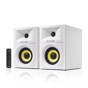 SW205 2.0 Bookshelf Speakers, Room-Filling Expanded Stage, Dual-DSP Built-in 24bit DAC, Bluetooth 5.4/Optical/AUX, 80W 4" Glass Fiber Woofer & Silk Dome Tweeter, Wireless RF Remote (Pair,White) SW205 2.0 Bookshelf Speakers, Room-Filling Expanded Stage, Dual-DSP Built-in 24bit DAC, Bluetooth 5.4/Optical/AUX, 80W 4" Glass Fiber Woofer & Silk Dome Tweeter, Wireless RF Remote (Pair,White)