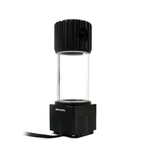 Dracaena.io 780L/H PC Water Cooling Pump, 200ml Reservoir, 18W, G1/4, Black 5-6m Head · Brushless Microprocessor Motor · 5x G1/4 Ports · Acrylic+POM+Aluminum Alloy · Includes Mounting Kit Dracaena.io 780L/H PC Water Cooling Pump, 200ml Reservoir, 18W, G1/4, Black 5-6m Head · Brushless Microprocessor Motor · 5x G1/4 Ports · Acrylic+POM+Aluminum Alloy · Includes Mounting Kit