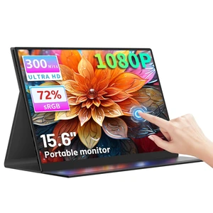 Portable Monitor Touchscreen 15.6 Inch, FHD 1080P IPS 10-Point Touch Screen Monitor, HDMI USB C Second External Monitor for Laptop PC Game Consoles, Built-in Speaker with Protective Case Portable Monitor Touchscreen 15.6 Inch, FHD 1080P IPS 10-Point Touch Screen Monitor, HDMI USB C Second External Monitor for Laptop PC Game Consoles, Built-in Speaker with Protective Case