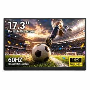 17.3 Inch Portable Monitor, 1600×900 Resolution, 16:9 Widescreen TN Display, Ultra-Slim External Second Monitor for Laptop, Phone, PS5, Xbox, Switch, PC 17.3 Inch Portable Monitor, 1600×900 Resolution, 16:9 Widescreen TN Display, Ultra-Slim External Second Monitor for Laptop, Phone, PS5, Xbox, Switch, PC