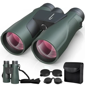 15x56 Binoculars for Adults High Powered Cruise Ship Bird Bird Watching, FMC, BAK4, Large View, Large Lens, Hunting Wildlife Travel, Clear, Wide IPD Range, Non-Slip, Gift Men Green 15x56 Binoculars for Adults High Powered Cruise Ship Bird Bird Watching, FMC, BAK4, Large View, Large Lens, Hunting Wildlife Travel, Clear, Wide IPD Range, Non-Slip, Gift Men Green