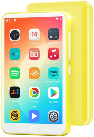 80GB MP3 Player with Bluetooth and WiFi, 4.0" IPS Touch Screen MP3 Player with Speaker, Music Player with Spotify, Audible, Music, MP4 Android Music Player Up to 512GB (Yellow) 80GB MP3 Player with Bluetooth and WiFi, 4.0" IPS Touch Screen MP3 Player with Speaker, Music Player with Spotify, Audible, Music, MP4 Android Music Player Up to 512GB (Yellow)