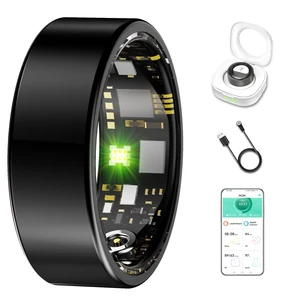 Smart Ring for Women & Men, Sleep & Health Tracker Ring, Black 7# 24/7 Fitness Ring Stainless Steel, Waterproof, Free APP for iOS & Android, No Subscription, Heart Rate & Activity Tracking Smart Ring for Women & Men, Sleep & Health Tracker Ring, Black 7# 24/7 Fitness Ring Stainless Steel, Waterproof, Free APP for iOS & Android, No Subscription, Heart Rate & Activity Tracking