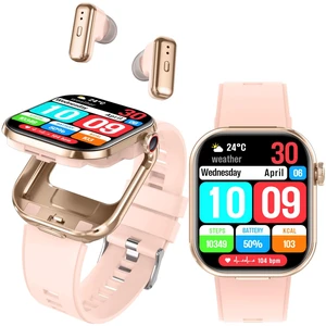 Smart Watch with Earbuds,2.02" HD Screen Fitness Watch,Answer/Make Calls,2 in 1 Smartwatch with TWS Earphones,Waterproof Sports Fitness Tracker Compatible for Android & iPhone Smart Watch with Earbuds,2.02" HD Screen Fitness Watch,Answer/Make Calls,2 in 1 Smartwatch with TWS Earphones,Waterproof Sports Fitness Tracker Compatible for Android & iPhone