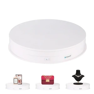 360 Degree Photography Turntable Rotating Display Stand, 11.2in(28cm) Diameter 360 Degree Turntable Display Stand for Photography Video Shooting Props Jewelry, Max Load 44Lb (White) 360 Degree Photography Turntable Rotating Display Stand, 11.2in(28cm) Diameter 360 Degree Turntable Display Stand for Photography Video Shooting Props Jewelry, Max Load 44Lb (White)