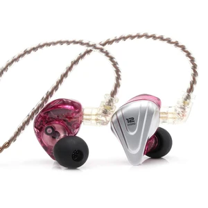 KZ ZSX 5BA+1DD 6 Driver Hybrid in-Ear HiFi Earphones with Zinc Alloy Faceplate, Recessed 2 Pin Detachable Cable for Audiophile Musician, w/, Mic, Purple KZ ZSX 5BA+1DD 6 Driver Hybrid in-Ear HiFi Earphones with Zinc Alloy Faceplate, Recessed 2 Pin Detachable Cable for Audiophile Musician, w/, Mic, Purple