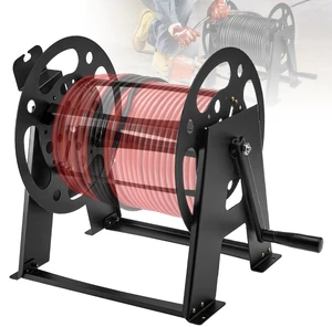 Upgraded Heavy Duty RV Extension Cord Reel Stand 50-200 FT Power Cables Features Long-Lasting Smooth Bearings and Side Storage Rack to Organize Power Plugs and Rv Electrical Accessories Neatly Upgraded Heavy Duty RV Extension Cord Reel Stand 50-200 FT Power Cables Features Long-Lasting Smooth Bearings and Side Storage Rack to Organize Power Plugs and Rv Electrical Accessories Neatly